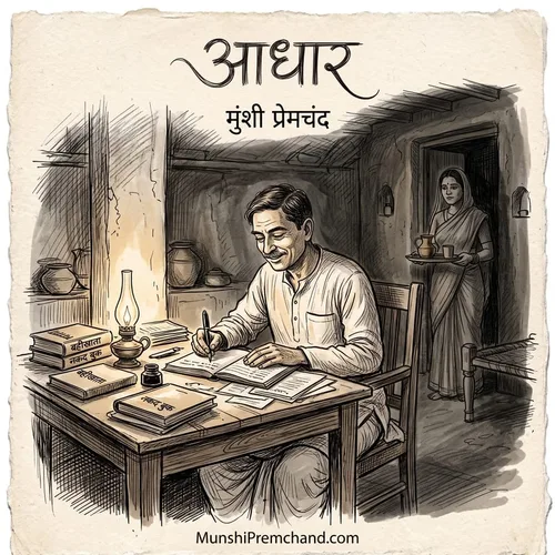 मुंशी प्रेमचंद कृत आधार का कवर इमेज