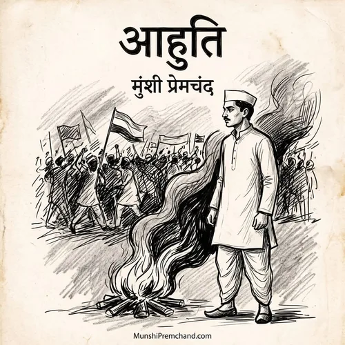 मुंशी प्रेमचंद कृत आहुति का कवर इमेज