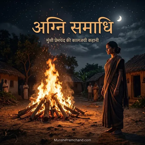 मुंशी प्रेमचंद कृत अग्नि-समाधि का कवर इमेज