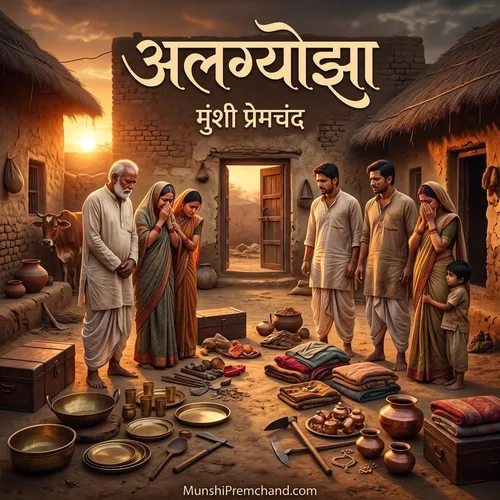 मुंशी प्रेमचंद कृत अलग्योझा का कवर इमेज