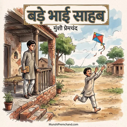 मुंशी प्रेमचंद कृत बड़े भाई साहब का कवर इमेज