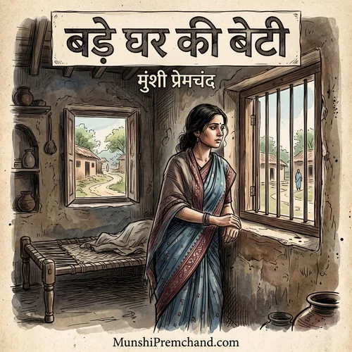 मुंशी प्रेमचंद कृत बड़े घर की बेटी का कवर इमेज