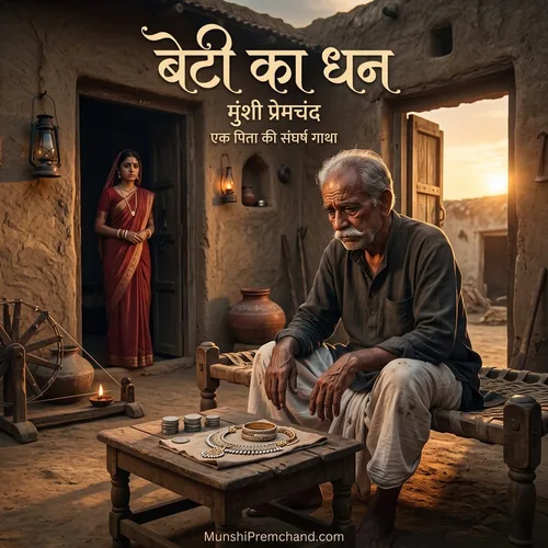 मुंशी प्रेमचंद कृत बेटी का धन का कवर इमेज