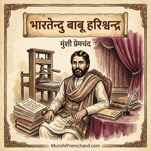 मुंशी प्रेमचंद कृत भारतेन्दु बाबू हरिश्चन्द्र का कवर इमेज