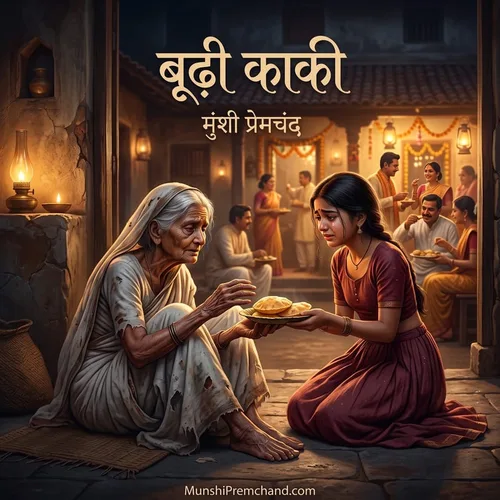 मुंशी प्रेमचंद कृत बूढ़ी काकी का कवर इमेज