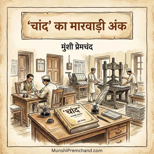 मुंशी प्रेमचंद कृत 'चांद' का मारवाड़ी अंक का कवर इमेज