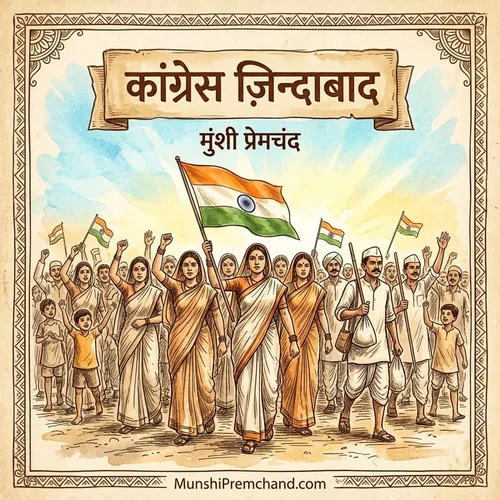 मुंशी प्रेमचंद कृत कांग्रेस ज़िन्दाबाद का कवर इमेज