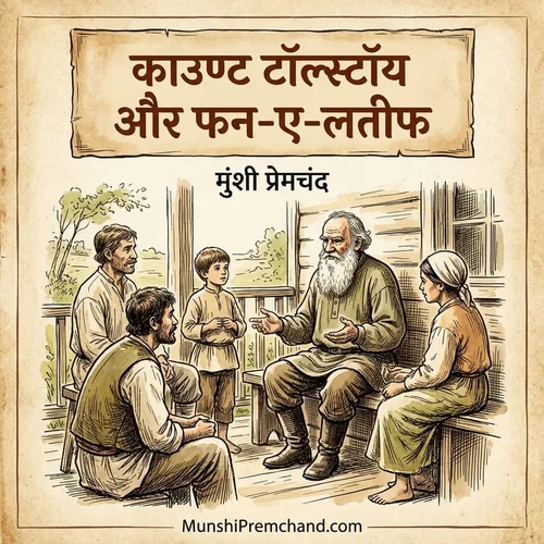 मुंशी प्रेमचंद कृत काउण्ट टॉल्स्टॉय और फन-ए-लतीफ (सत्कला) का कवर इमेज