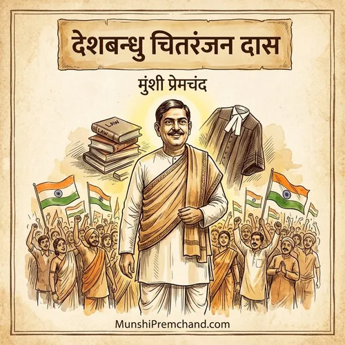 मुंशी प्रेमचंद कृत देशबन्धु चितरंजन दास का कवर इमेज