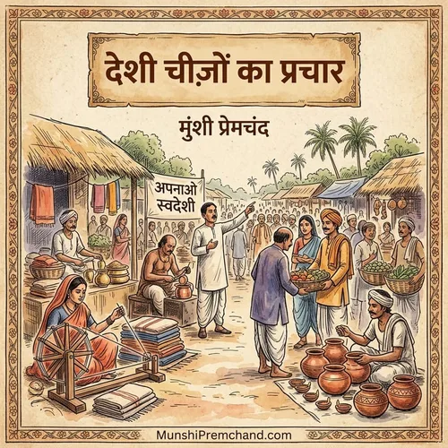 मुंशी प्रेमचंद कृत देशी चीज़ों का प्रचार कैसे बढ़ सकता है का कवर इमेज