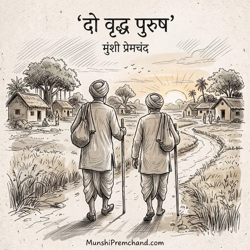 मुंशी प्रेमचंद कृत दो वृद्ध पुरुष का कवर इमेज