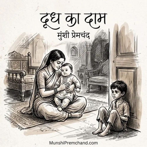 मुंशी प्रेमचंद कृत दूध का दाम का कवर इमेज