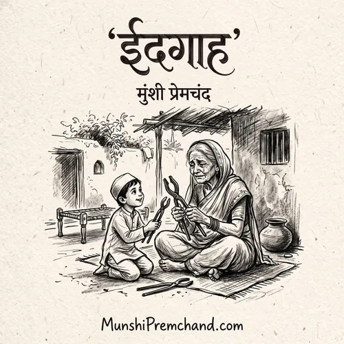मुंशी प्रेमचंद कृत ईदगाह का कवर इमेज