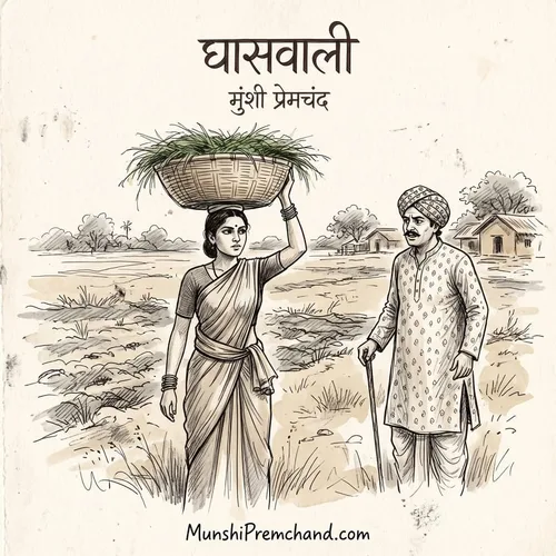 मुंशी प्रेमचंद कृत घासवाली का कवर इमेज