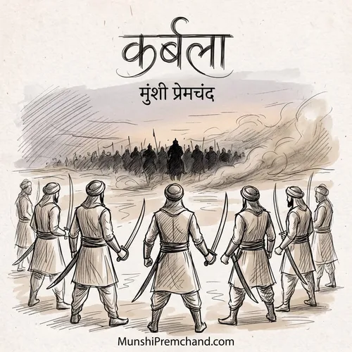 मुंशी प्रेमचंद कृत कर्बला का कवर इमेज