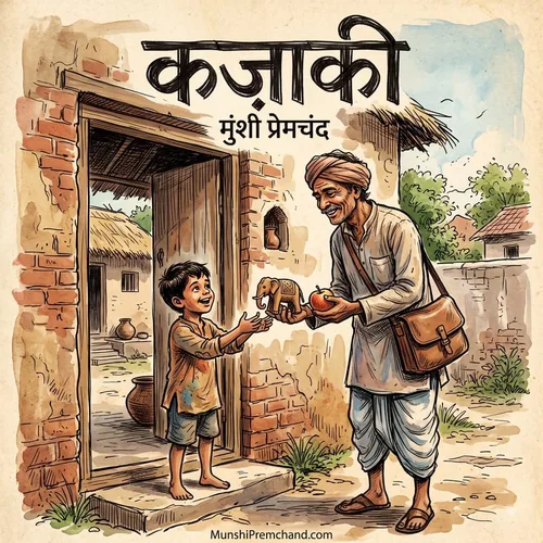 मुंशी प्रेमचंद कृत कज़ाकी का कवर इमेज