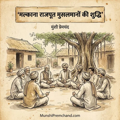 मुंशी प्रेमचंद कृत मल्काना राजपूत मुसलमानों की शुद्धि का कवर इमेज