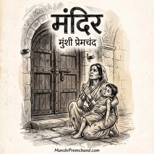 मुंशी प्रेमचंद कृत मंदिर का कवर इमेज