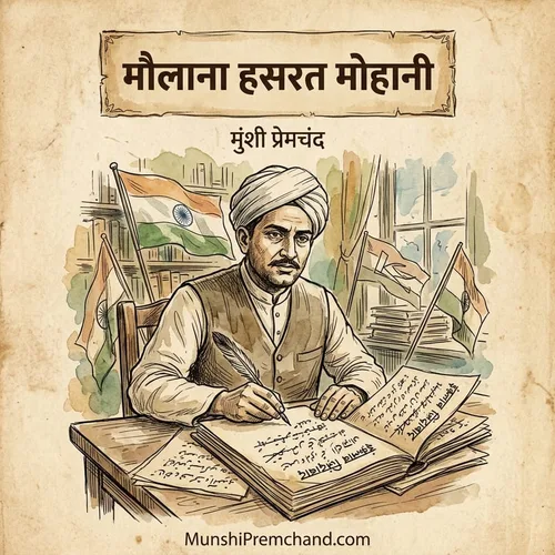 मुंशी प्रेमचंद कृत मौलाना हसरत मोहानी का कवर इमेज