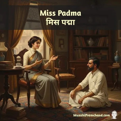 मुंशी प्रेमचंद कृत मिस पद्मा का कवर इमेज