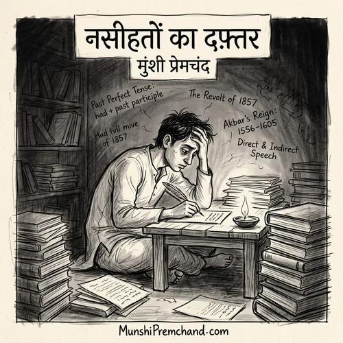 मुंशी प्रेमचंद कृत नसीहतों का दफ्तर का कवर इमेज