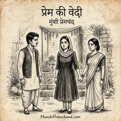 मुंशी प्रेमचंद कृत प्रेम की वेदी का कवर इमेज