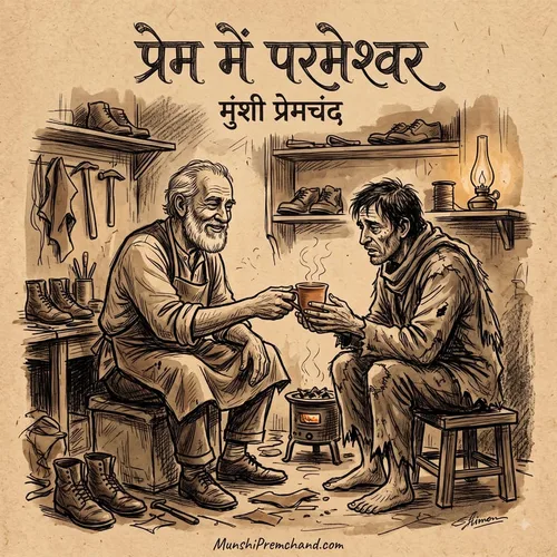 मुंशी प्रेमचंद कृत प्रेम में परमेश्वर का कवर इमेज