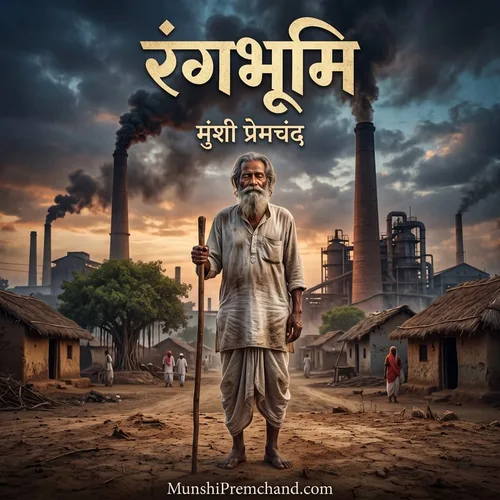 मुंशी प्रेमचंद कृत रंगभूमि का कवर इमेज