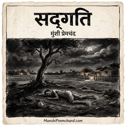 मुंशी प्रेमचंद कृत सद्गति का कवर इमेज