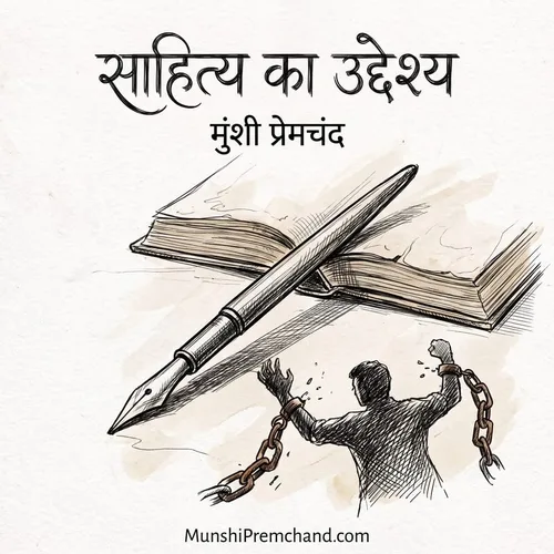 मुंशी प्रेमचंद कृत साहित्य का उद्देश्य का कवर इमेज