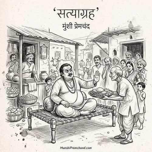 मुंशी प्रेमचंद कृत सत्याग्रह का कवर इमेज
