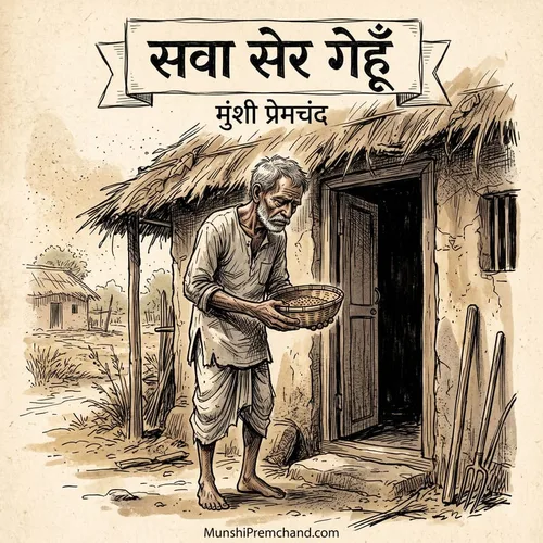 मुंशी प्रेमचंद कृत सवा सेर गेहूँ का कवर इमेज