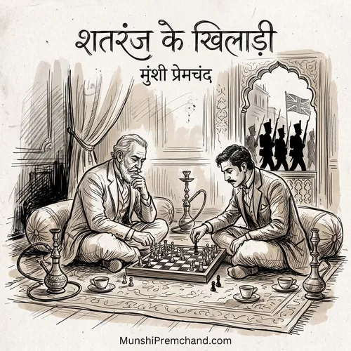 मुंशी प्रेमचंद कृत शतरंज के खिलाड़ी का कवर इमेज