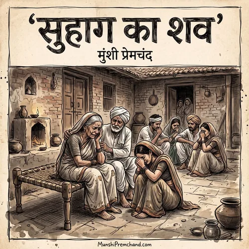 मुंशी प्रेमचंद कृत सोहाग का शव का कवर इमेज