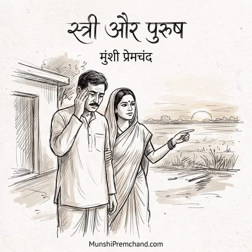 मुंशी प्रेमचंद कृत स्त्री और पुरुष का कवर इमेज