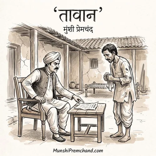 मुंशी प्रेमचंद कृत तावान का कवर इमेज