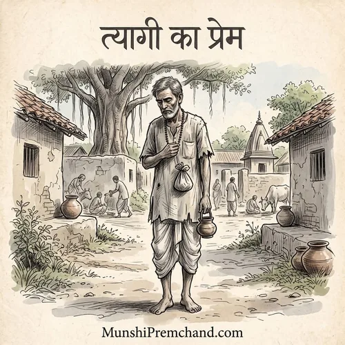 मुंशी प्रेमचंद कृत त्यागी का प्रेम का कवर इमेज