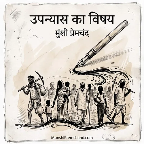 मुंशी प्रेमचंद कृत उपन्यास का विषय का कवर इमेज