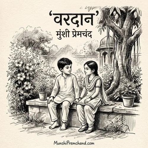 मुंशी प्रेमचंद कृत वरदान का कवर इमेज
