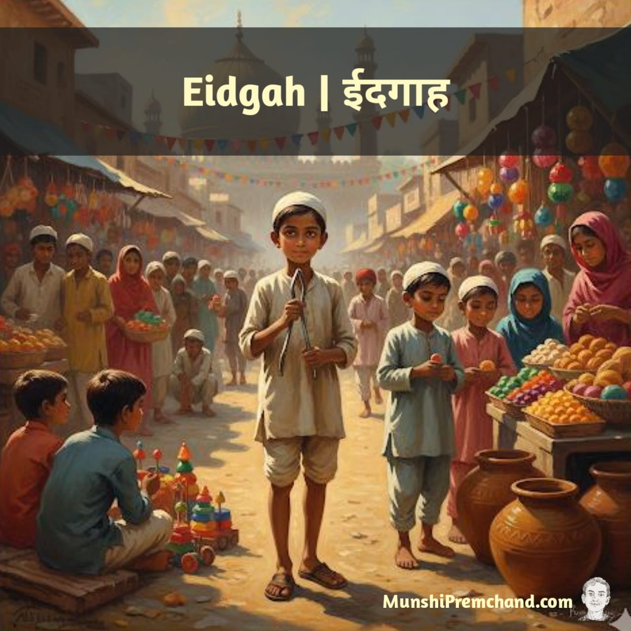 Eidgah by Munshi Premchand Munshi Premchand Eidgah Story Cover Image