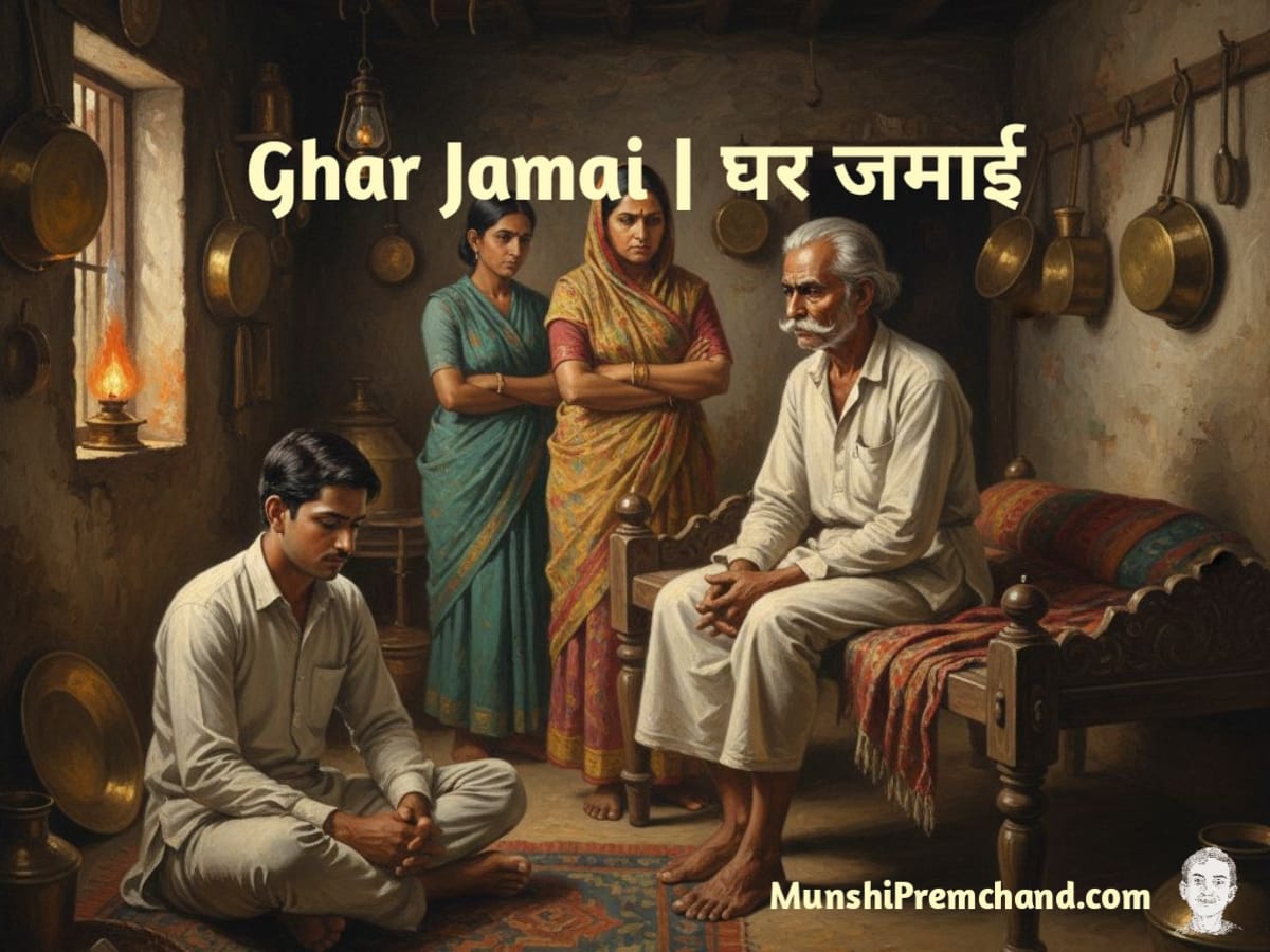 Munshi Premchand Ghar Jamai Story Cover Image