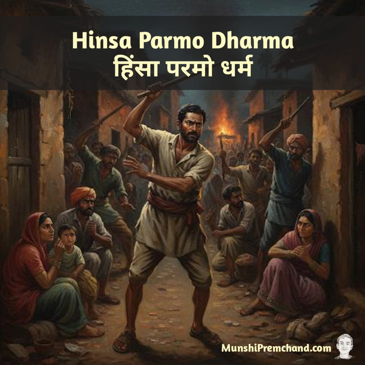 Hinsa Parmo Dharma by Munshi Premchand Munshi Premchand Hinsa Parmo Dharma Story Cover Image